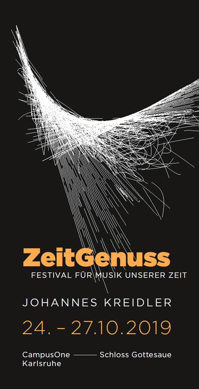 ZeitGenuss–Festival für Musik unserer Zeit. Im Fokus steht Johannes Kreidler