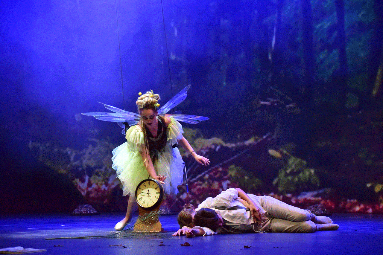 Szene aus Hänsel und Gretel Taumännchen
