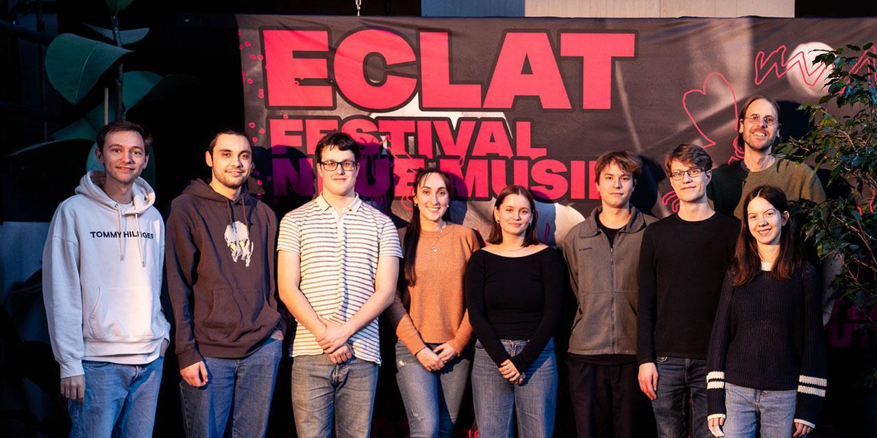 BA-Studierende des IMJ beim EClat-Festival in Stuttgart